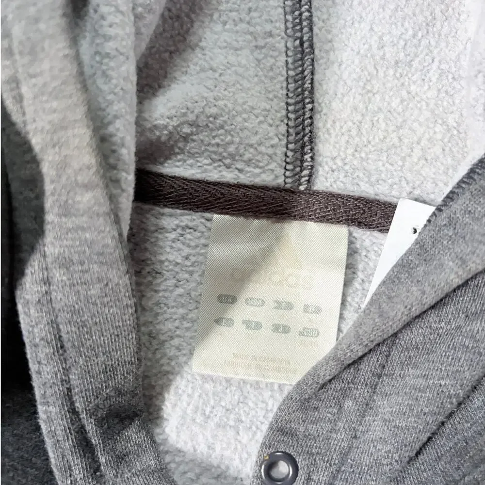 2000s Vintage Adidas Embroidered Grey Hoodie -XL